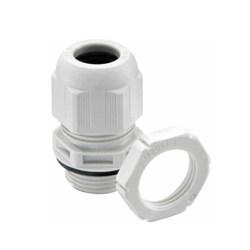 Wiska SPRINT GLP20 Cable Gland with locknut IP68 White - 10100611  (10 Pack), Image 1 of 1