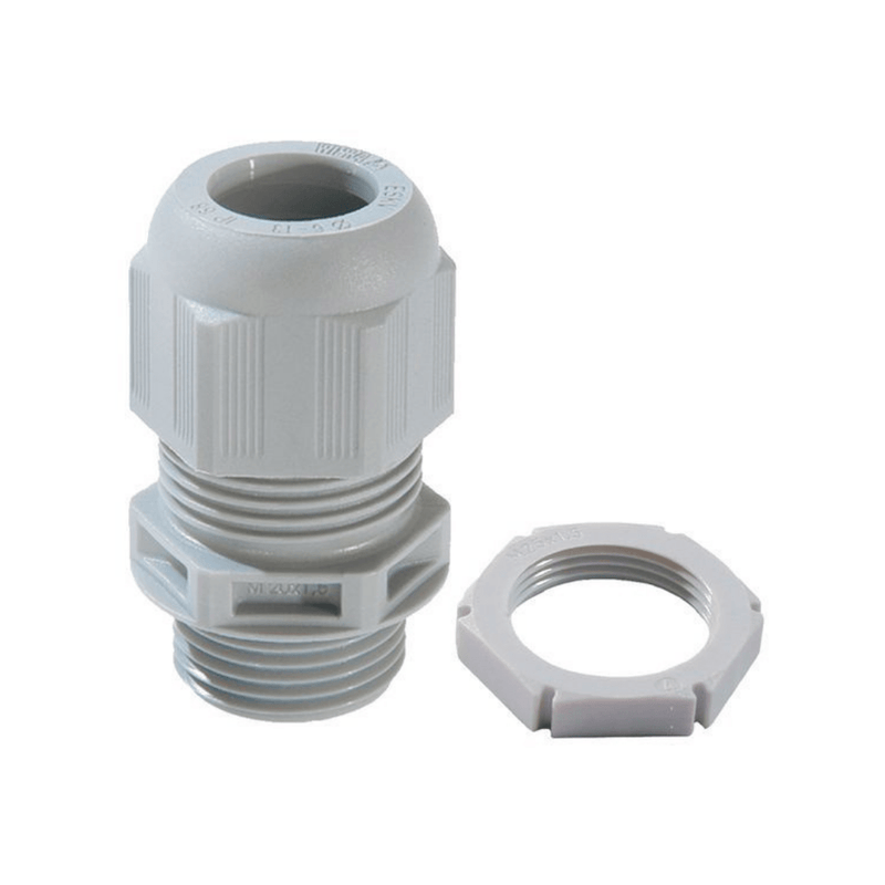 Wiska SPRINT GLP20 Cable Gland with locknut IP68 Grey - 10100613  (10 Pack), Image 1 of 1