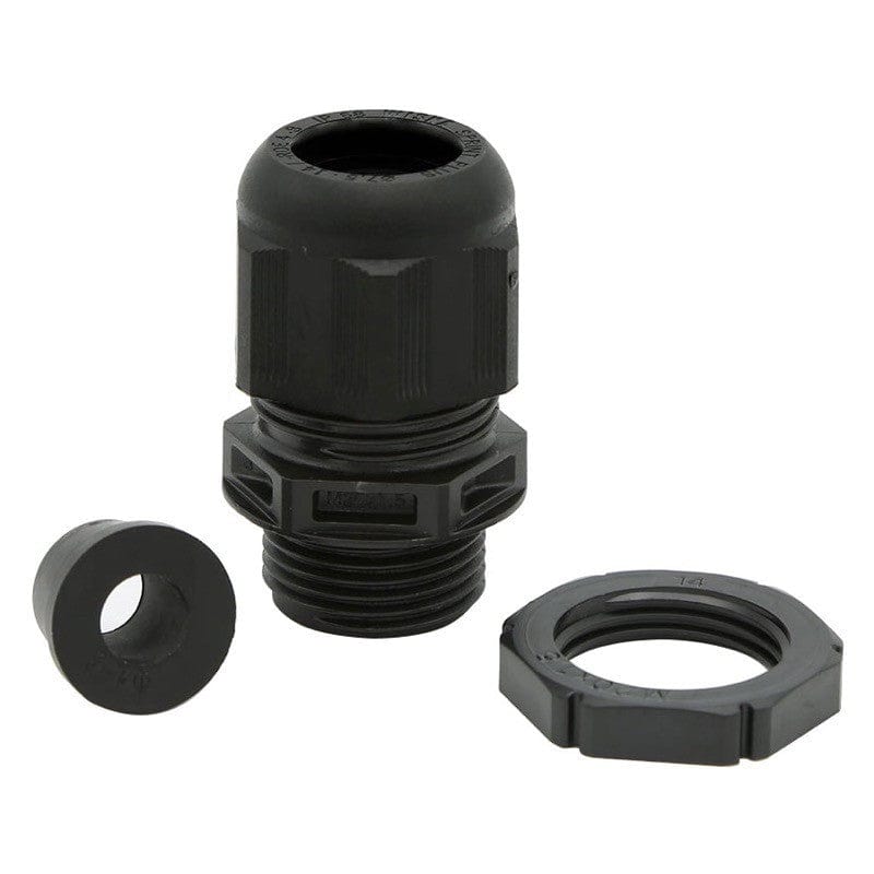 Wiska SPRINT GLP20 and RDE Cable Gland with reduction sealing insert & locknut Black - 10100636  (10 Pack), Image 1 of 1