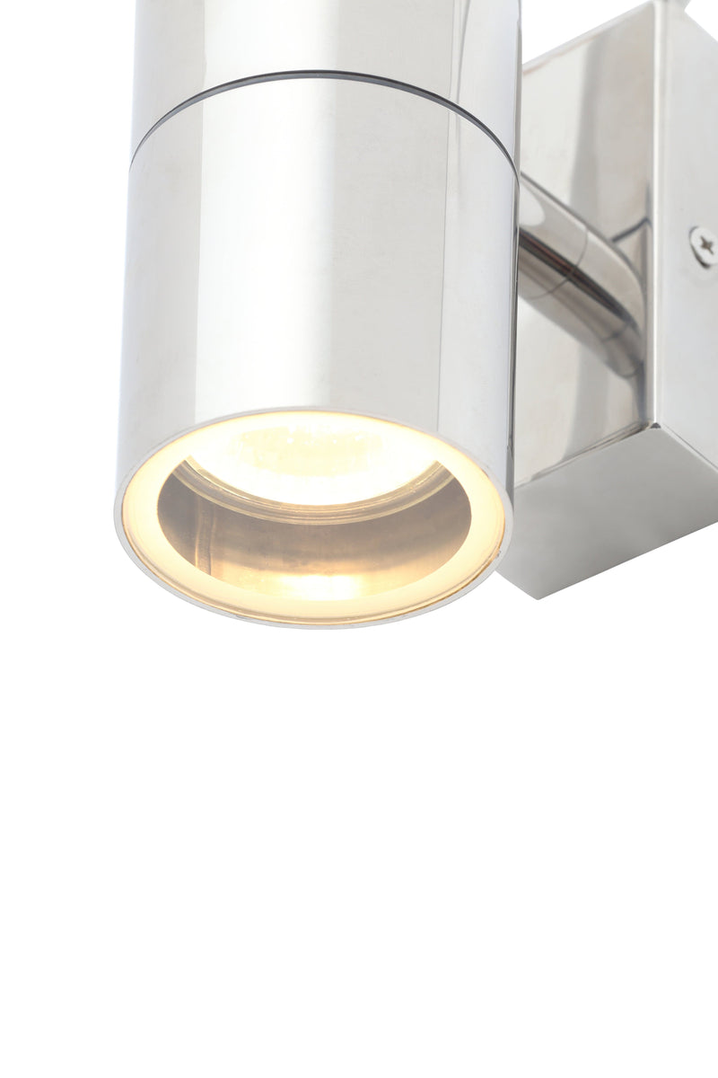 Forum Leto Wall GU10 Up/Downlight IP44 - Stainless Steel - ZN-20941-POLSST, Image 4 of 7