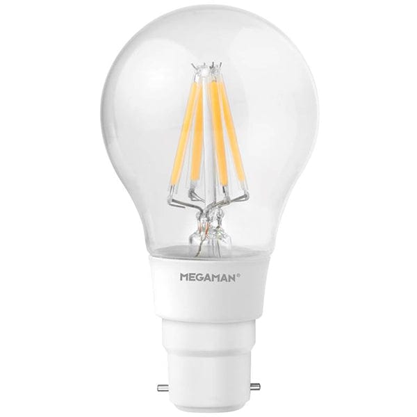 Megaman 5.5W LED Filament Classic BC B22 GLS Warm White Dimmable - 146731, Image 1 of 1