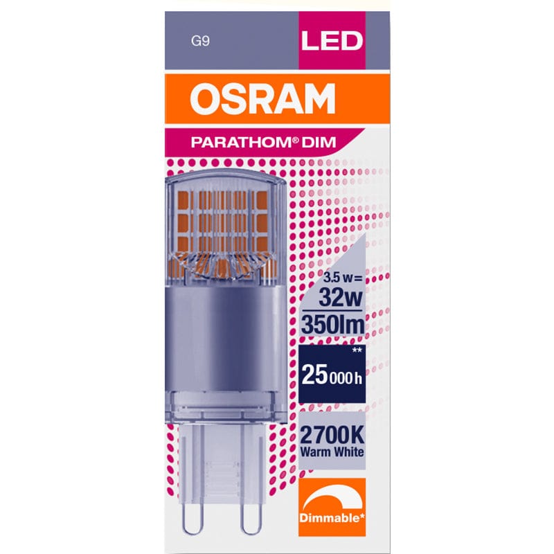 Osram Parathom Dimmable 3.5W LED G9 Capsule Very Warm White - 811553-811553, Image 4 of 5