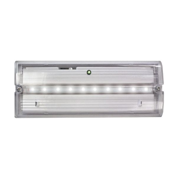 Channel Smarter Safety Meteor Emergency LED Low Profile Bulkhead IP65 Self Test - E-ME-M3-LED-IP65-ST, Image 1 of 1