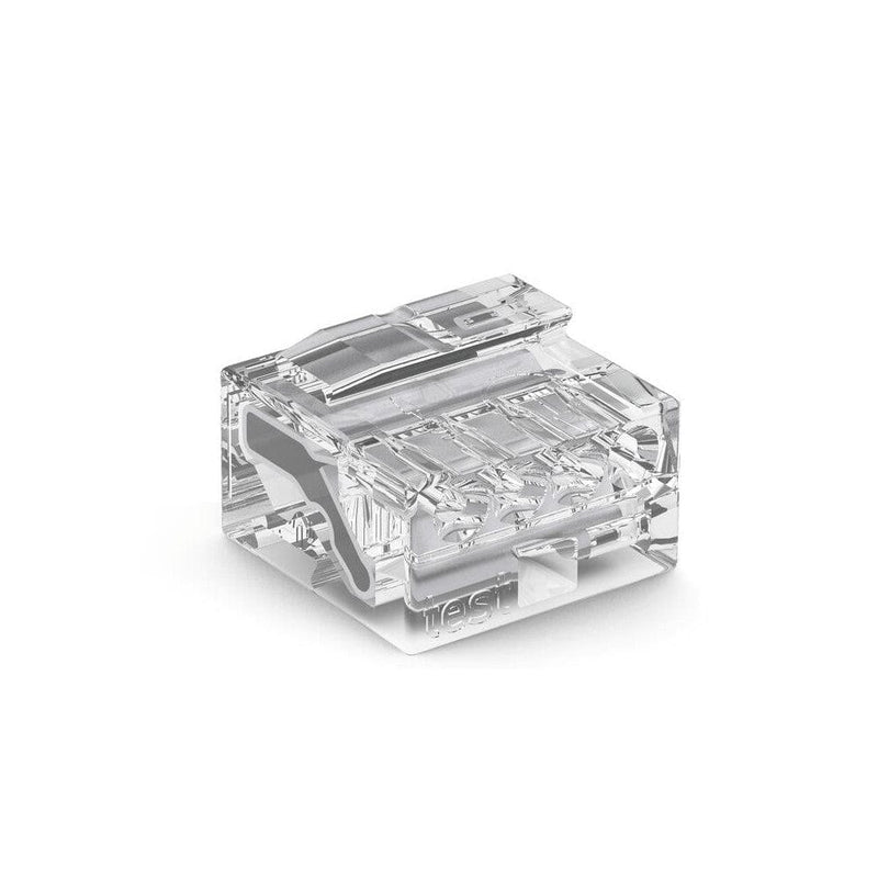 Wago Micro Push Wire Connector 4-Conductor Terminal Block Transparent - 243-144, Image 1 of 1