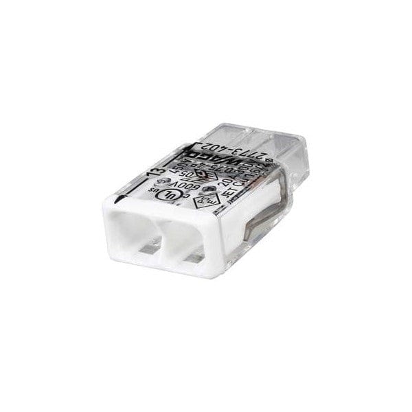 Wago 2-Way 4mm² Pushwire Connector - 2773-402, Image 1 of 1