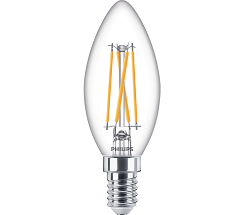Philips 3.2W LED Candle E14 Small Edison Screw Warm White Dimmable - 77058700, Image 1 of 1