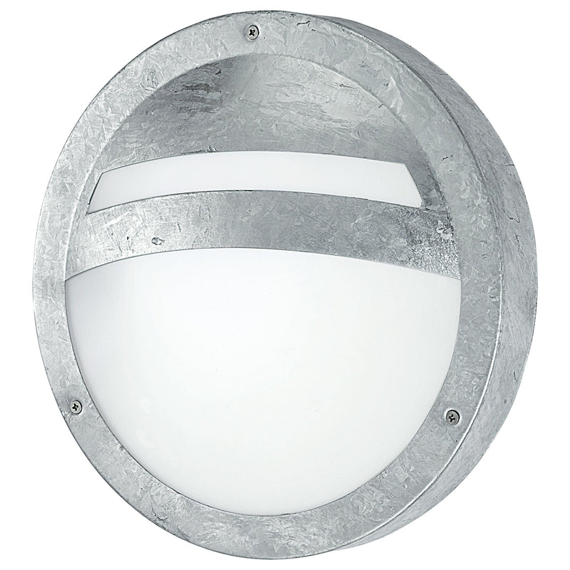 EGLO ES/E27 Sevilla Galvanised Outdoor Wall-Ceiling Light 40W IP44 - 88119, Image 1 of 2