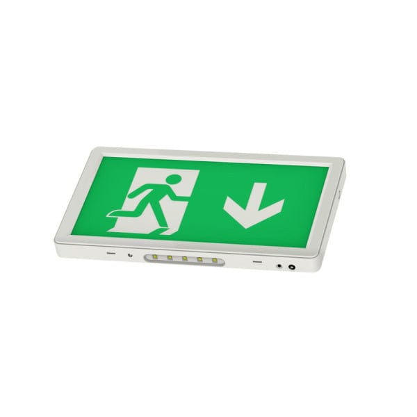 Channel Smarter Safety Alpine Slimline Emergency Exit Box Sign - E-AL-M3-SL-RC, Image 1 of 1
