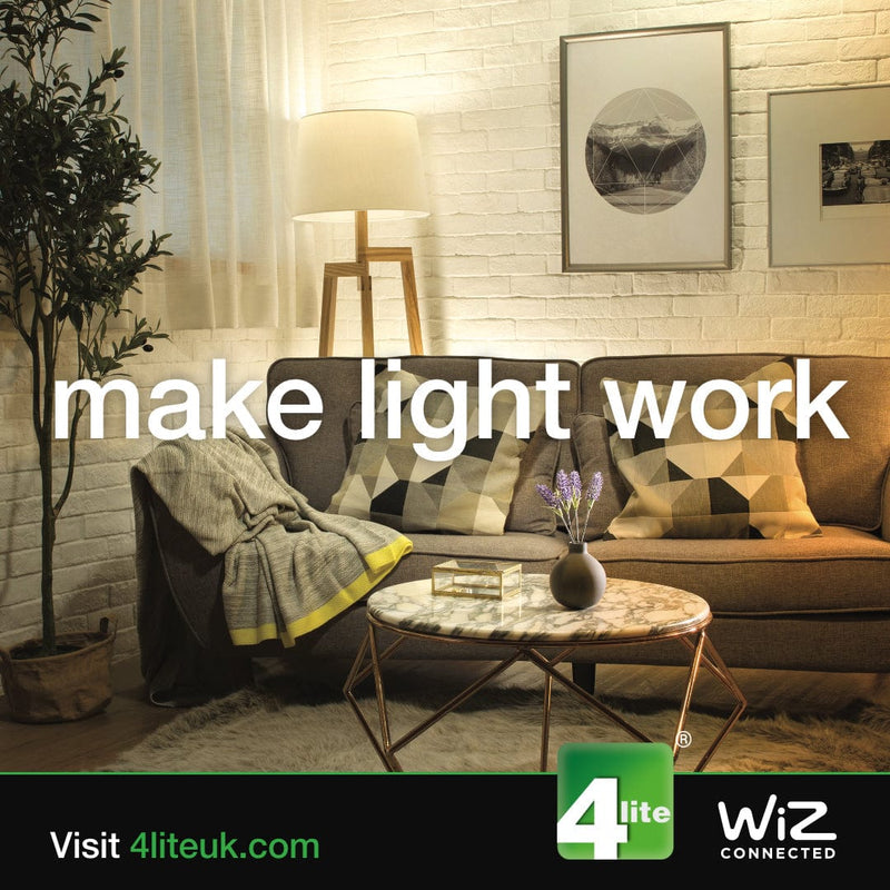4Lite WiZ Connected SMART LED Wifi GU10 Bulb White - 4L1-8041, Image 5 of 7
