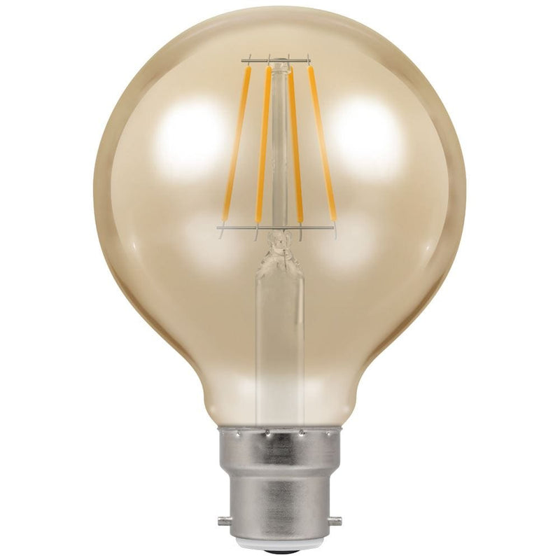 Crompton LED Globe G80 Filament Antique 5W Dimmable 2200K BC-B22d - CROM4269, Image 1 of 1