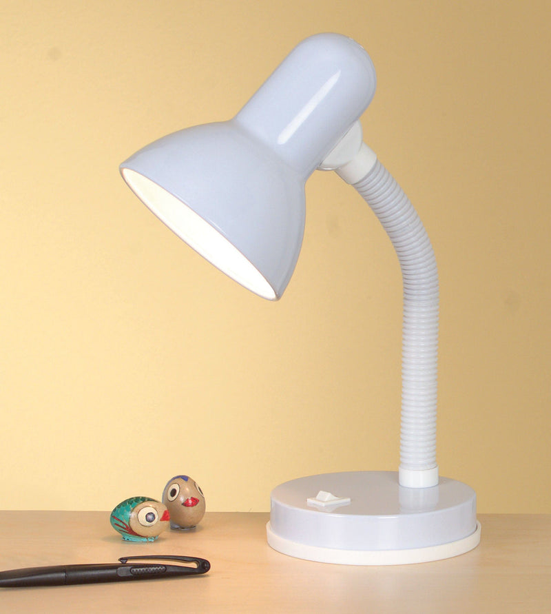 EGLO ES/E27 Flexible White Desk Lamp - 9229, Image 2 of 2