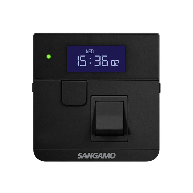 ESP Sangamo Powersaver Plus Select Controller Black 7 Day With Fused Spur - PSPSF247B, Image 1 of 1
