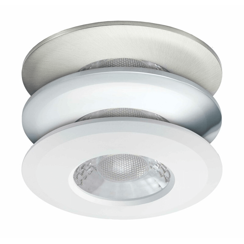 JCC V50 Fire-rated LED downlight 7.5W 650lm IP65 3 Bezels - JC1001/3B, Image 1 of 1
