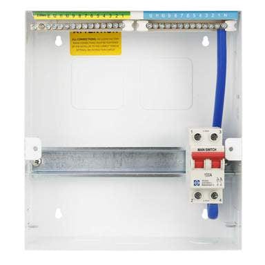 Lewden 8 + 1 Way 100A Isolator Incomer Metal Clad Consumer Unit - PRO-MX10M, Image 2 of 2