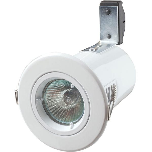 Robus GU/GZ10 Fire Rated IP20 Non-Integrated Downlight White - RF201-01, Image 1 of 1