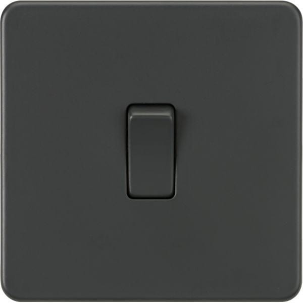 Knightsbridge Screwless 20A 1G DP Switch - Anthracite - SF8341AT, Image 1 of 1