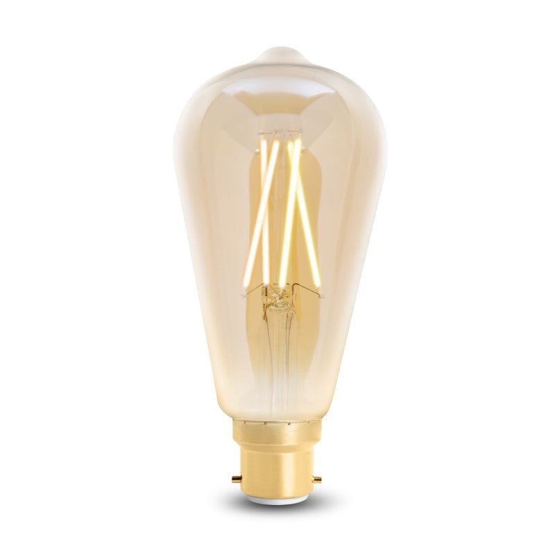 4Lite WiZ Connected SMART LED WiFi Filament Bulb ST64 Clear Amber - 4L1-8010, Image 1 of 9