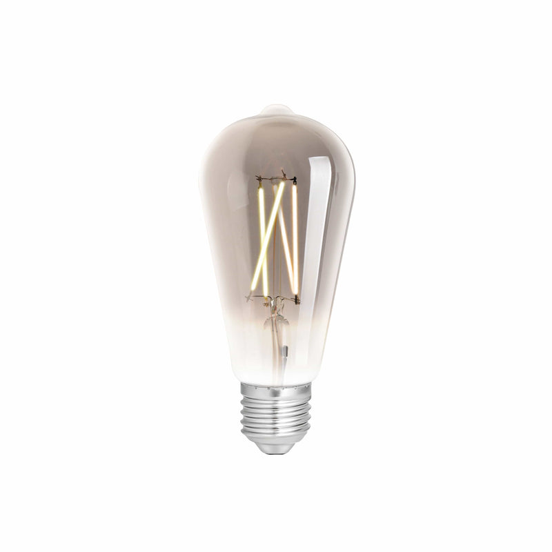 4Lite WiZ Connected SMART LED WiFi Filament Bulb ST64 Clear Smoky - 4L1-8015, Image 1 of 9