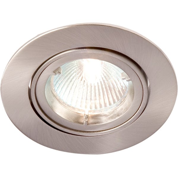 Robus Adjustable GU/GZ10 IP20 Non-Integrated Downlight Brushed Chrome - R208SC-13, Image 1 of 1