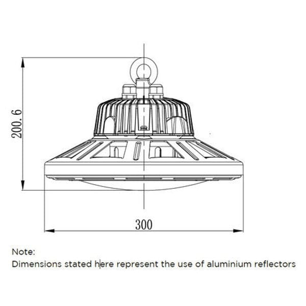 Megaman Geo 150W 4000K Integrated LED High Bay With Microwave Motion Sensor - 190702, Image 2 of 2