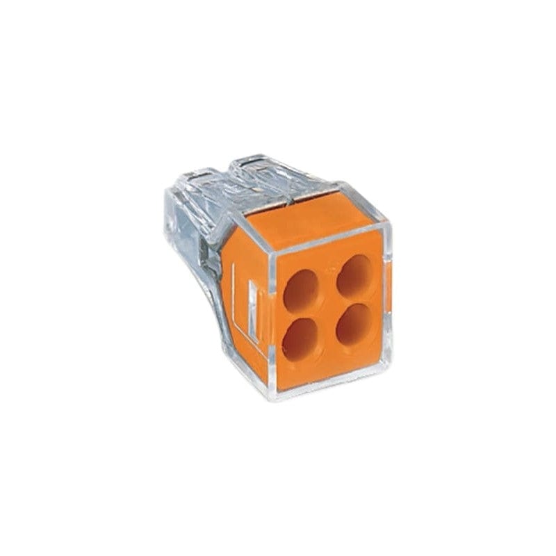 Wago Push Wire Connector 4-Conductor Terminal Block Housing - 773-104, Image 1 of 1