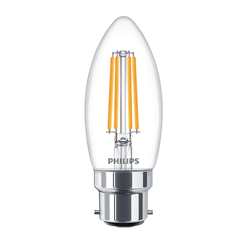 Philips 5W LEDCandle BC B22 Candle Very Warm White Dimmable - 70984900, Image 1 of 1