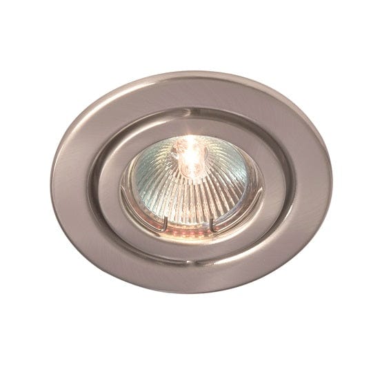 Robus RIDA 50W IP20 GU10 Pressed Steel Directional Downlight White - R208PS-01, Image 1 of 2