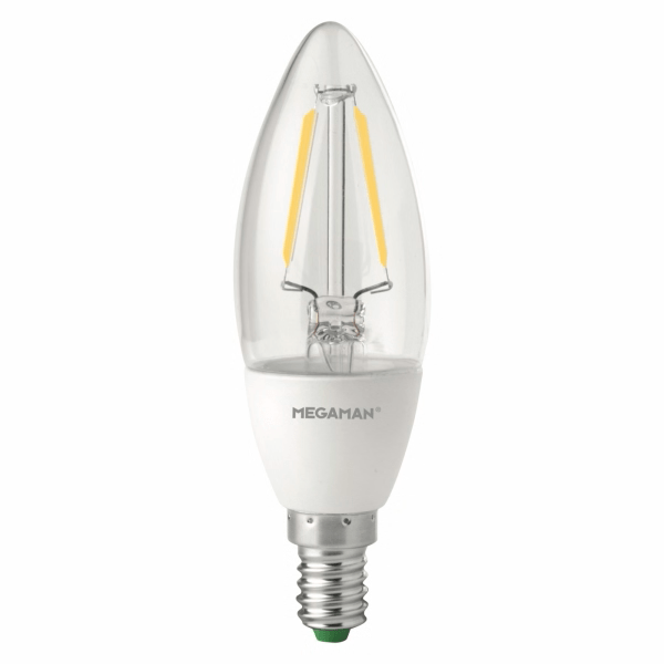 Megaman 4.2W LED E14/SES Candle Warm White 360° 470lm Dimmable - 146226, Image 1 of 1
