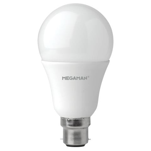 Megaman 13W BC B22 GLS Warm White Dimmable - 148372, Image 1 of 1