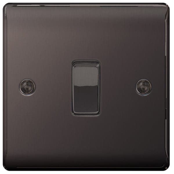 BG Nexus Metal Black Nickel Intermediate Switch, 10Ax 2 Way - NBN13, Image 1 of 1