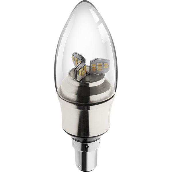 Kosnic 5.5W KTC LED B15/SBC Candle Silver Warm White - KTC5.5CND/B15-SLV-N27, Image 1 of 1