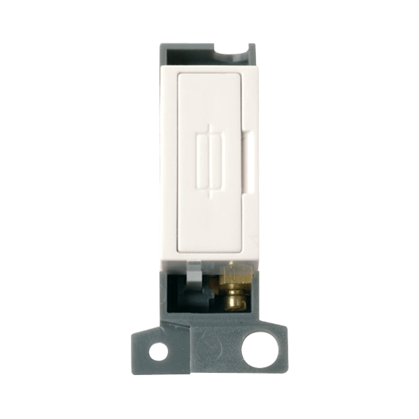 Click Scolmore MiniGrid 13A Fused Connection Unit Module White - MD047PW, Image 1 of 1