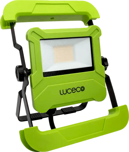 Luceco Foldable Compact Worklight With 13A Power Socket 30W 2400Lm 5000K - EFLDS30B50UK, Image 1 of 1