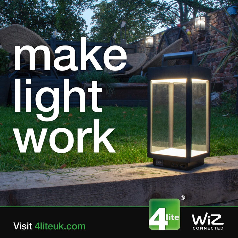 4Lite WiZ Connected SMART LED Modern Exterior Light WiFi - 4L2-6102, Image 3 of 9