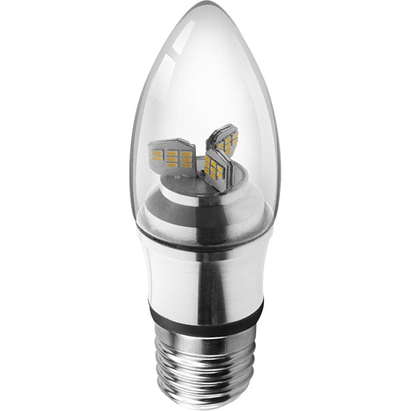 Kosnic 4W LED ES/E27 Candle Warm White - KDIM04CND/E27-SLV-N27, Image 1 of 1
