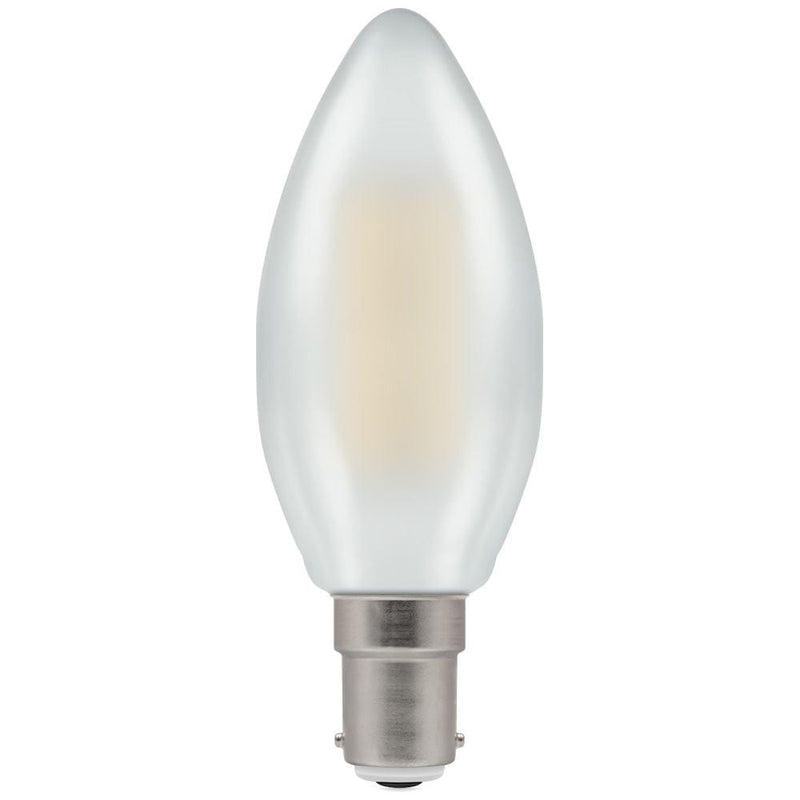 Crompton LED Candle SBC B15 Filament Dimmable Pearl 5W - Warm White, Image 1 of 1