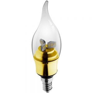 Kosnic 5.5W LED E14/SES Bent-Tip Candle Warm White - KTC5.5BTP/E14-BAS-N30, Image 1 of 1
