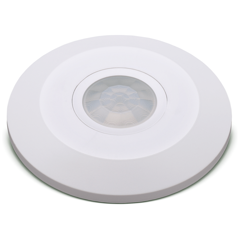 Luceco Guardian Interior Ceiling Slimline Surface Mounted Day & Night PIR Motion Sensor - White - LGIP20CSSW, Image 1 of 1