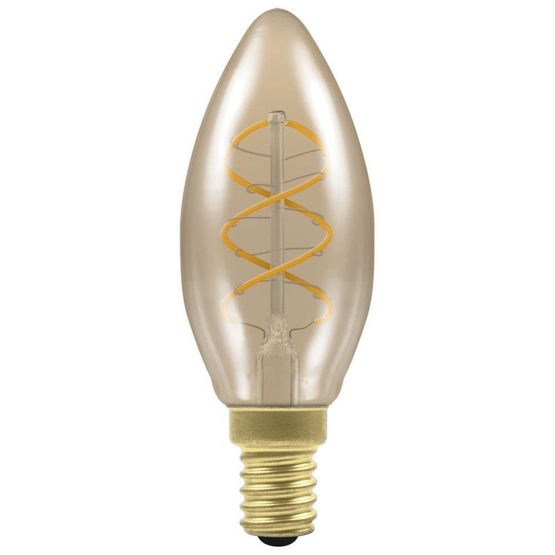 Crompton LED Candle Spiral Filament Antique 2.5W Dimmable 2200K SES - CROM10642, Image 1 of 2
