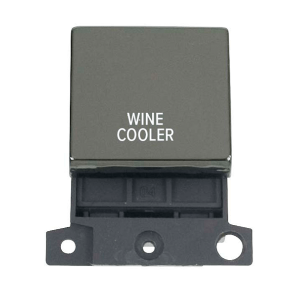 Click Scolmore MiniGrid 20A DoublePole Ingot Wine Cooler Switch Black