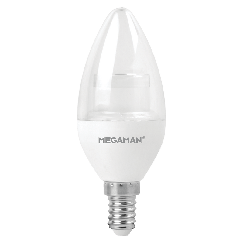 Megaman 5.5W LED E14/SES Candle Dim to Warm 360° 470lm Dimmable - 143462, Image 1 of 1