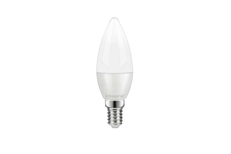 Integral 4.2W LED SES/E14 Candle Warm White 280 Dimmable Frosted - ILCANDE14DC024, Image 1 of 1
