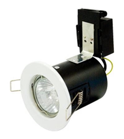 Robus Compact 50W GU10 Fire Rated Downlight 72mm IP20 White - RFP201-01, Image 1 of 1