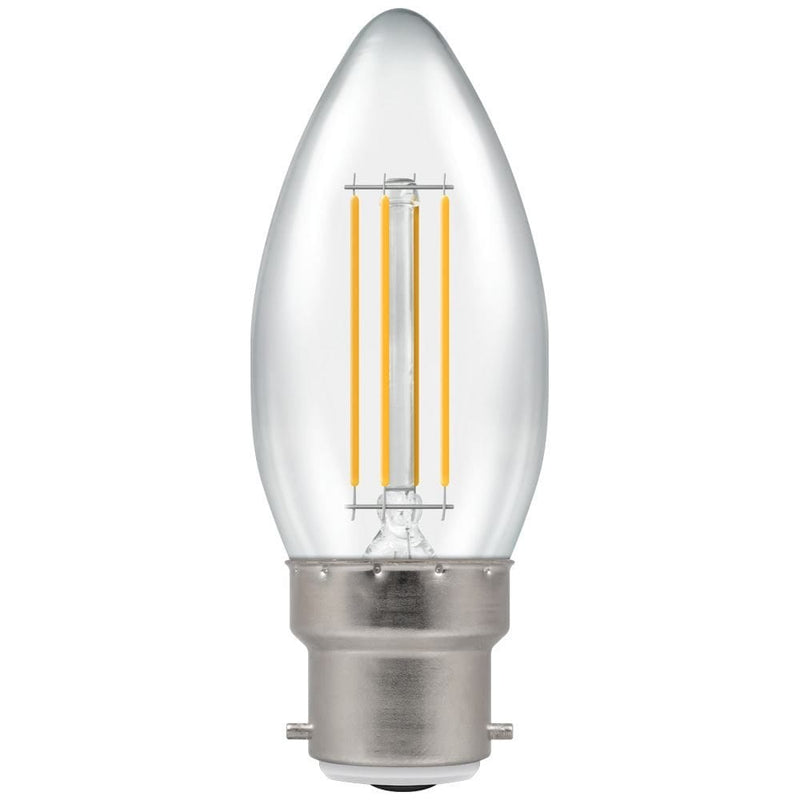 Crompton LED Candle Filament Dimmable Clear 5W 2700K BC-B22d - CROM7130, Image 1 of 2