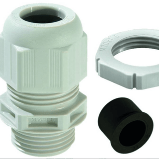 Wiska SPRINT GLP20 and RDE Cable Gland with reduction sealing insert & locknut Grey Gland Pack Grey - 10100635  (10 Pack)