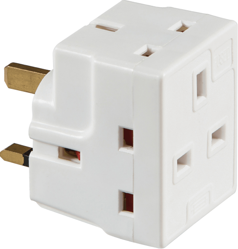 Knightsbridge 13A 3-Way Mains Fused Adaptor - 1375, Image 1 of 1