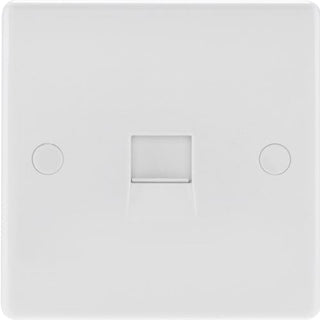 BG 900 Series 1 Gang Slave Telephone Socket - White  - 9BTS-1