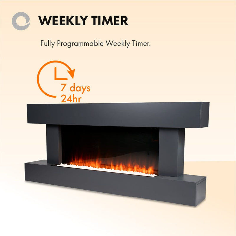 Devola Dorking 2kW Electric Fireplace Suite – DVWF202GW - Return Unit, Image 9 of 10