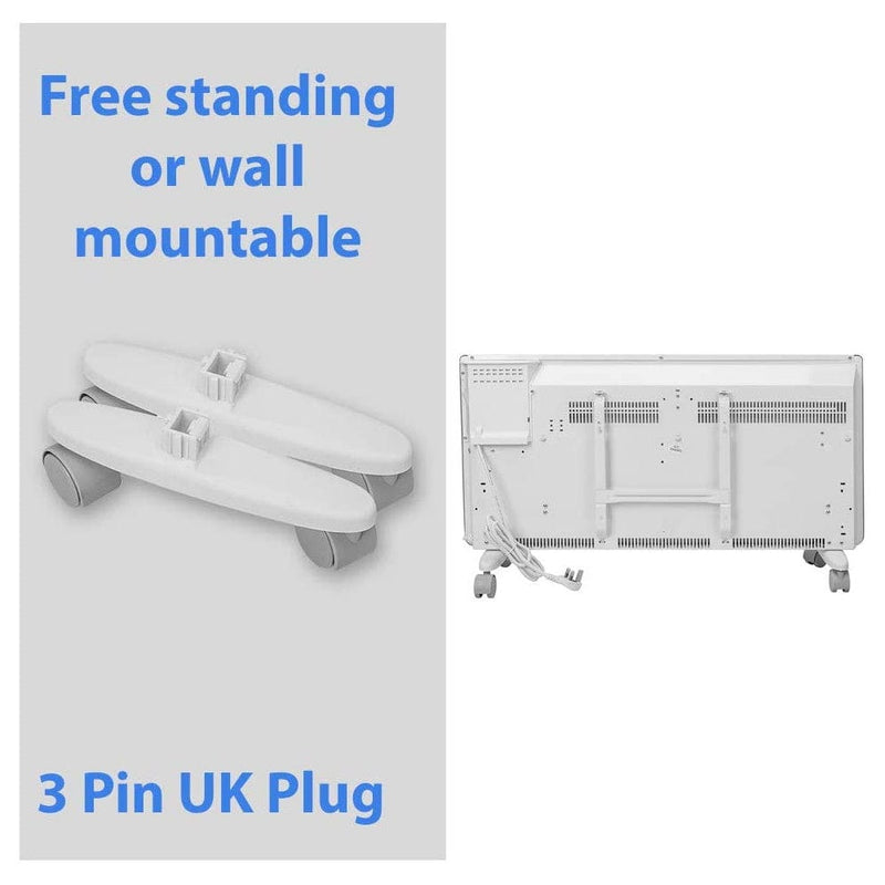 Devola Eco Contour 1kw Panel Heater With 24hr/7 Day Timer - DVS1000W - Return Unit, Image 6 of 7