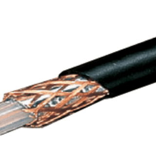 Deta RG6 Satellite Coax Copper Braid 100m - Black - DT532BK